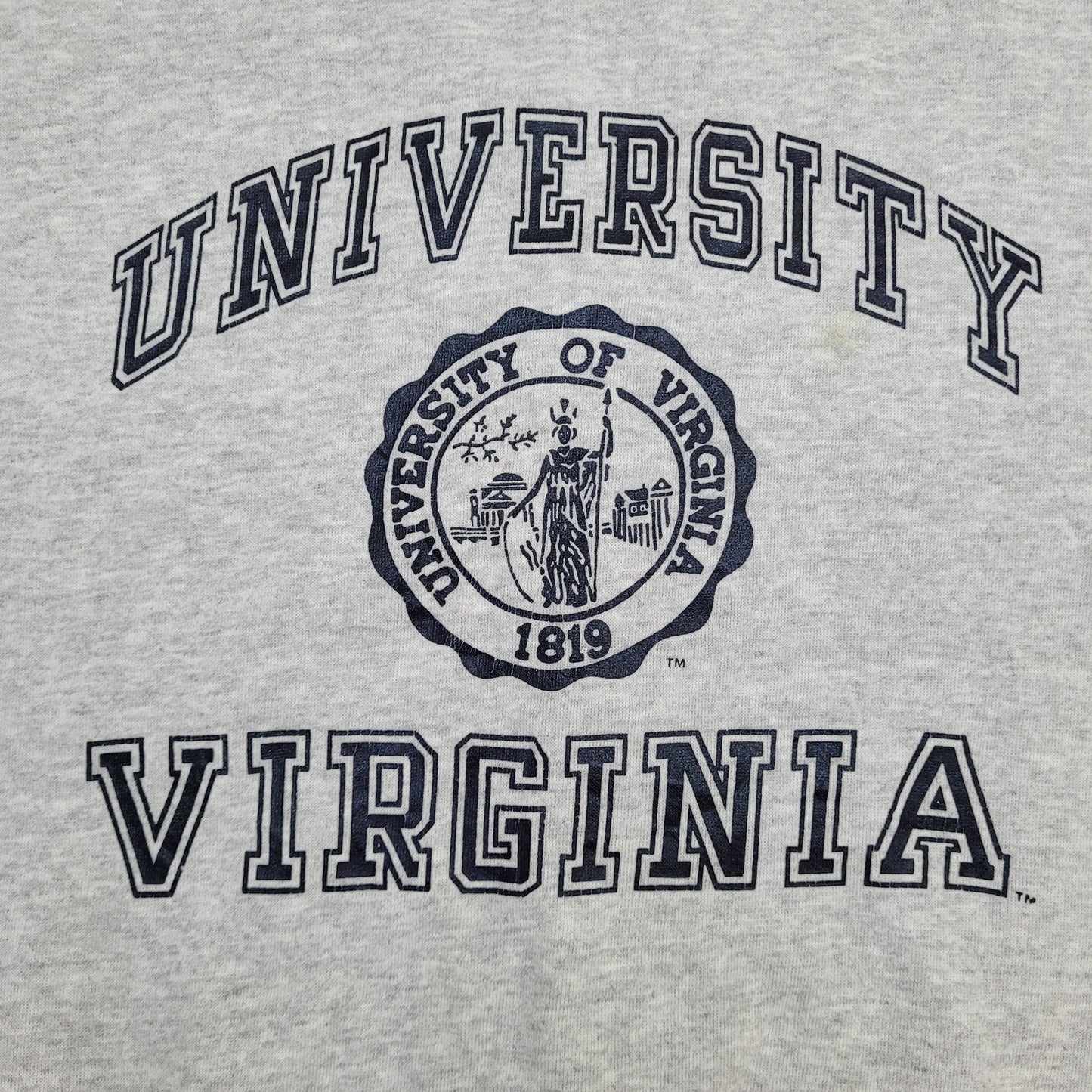 Vintage University-of-Virginia Sweatshirt Womens L 22x25 USA