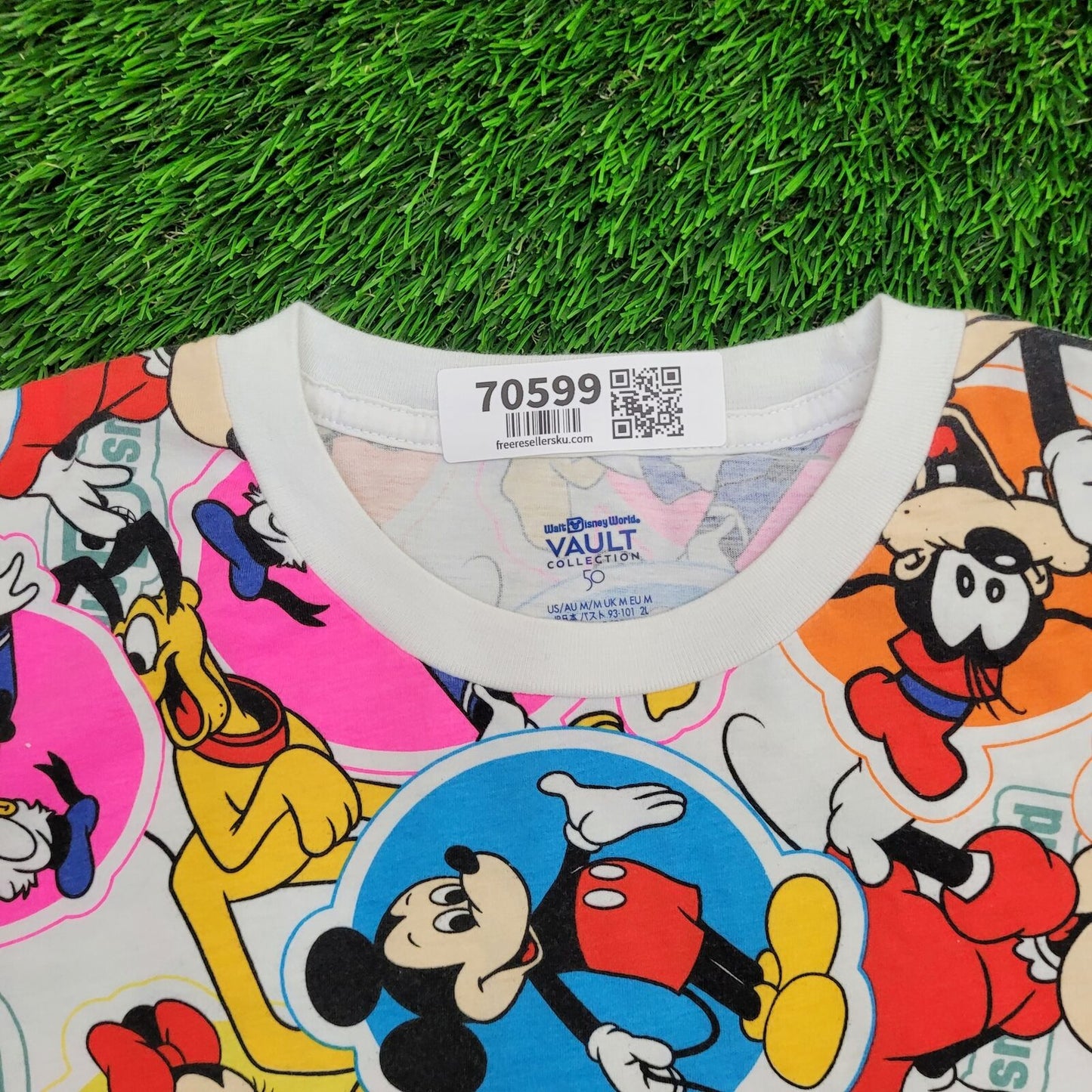 Disney AOP Shirt Womens Medium 22x24 Oversized