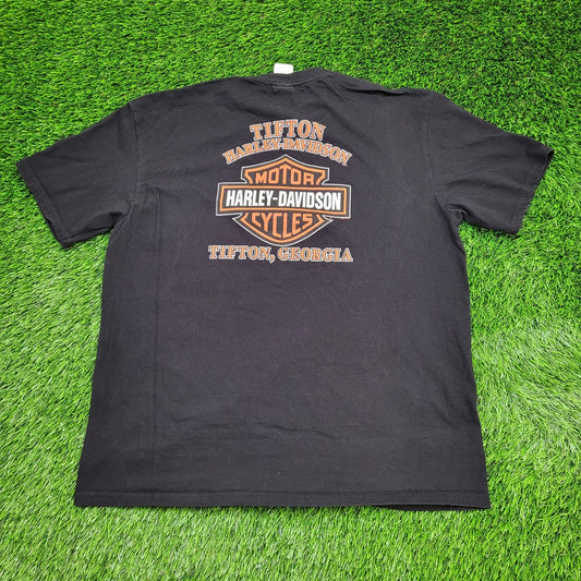 Harley Davidson Shirt XL 23x28 Tifton Georgia