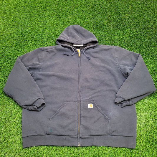 Carhartt Rain-Defender Hoodie 2XL 31x30 Navy-Blue