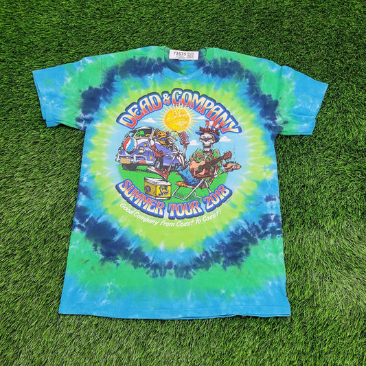 Grateful-Dead Shirt S/M 19x26 Tie-Dye Blue