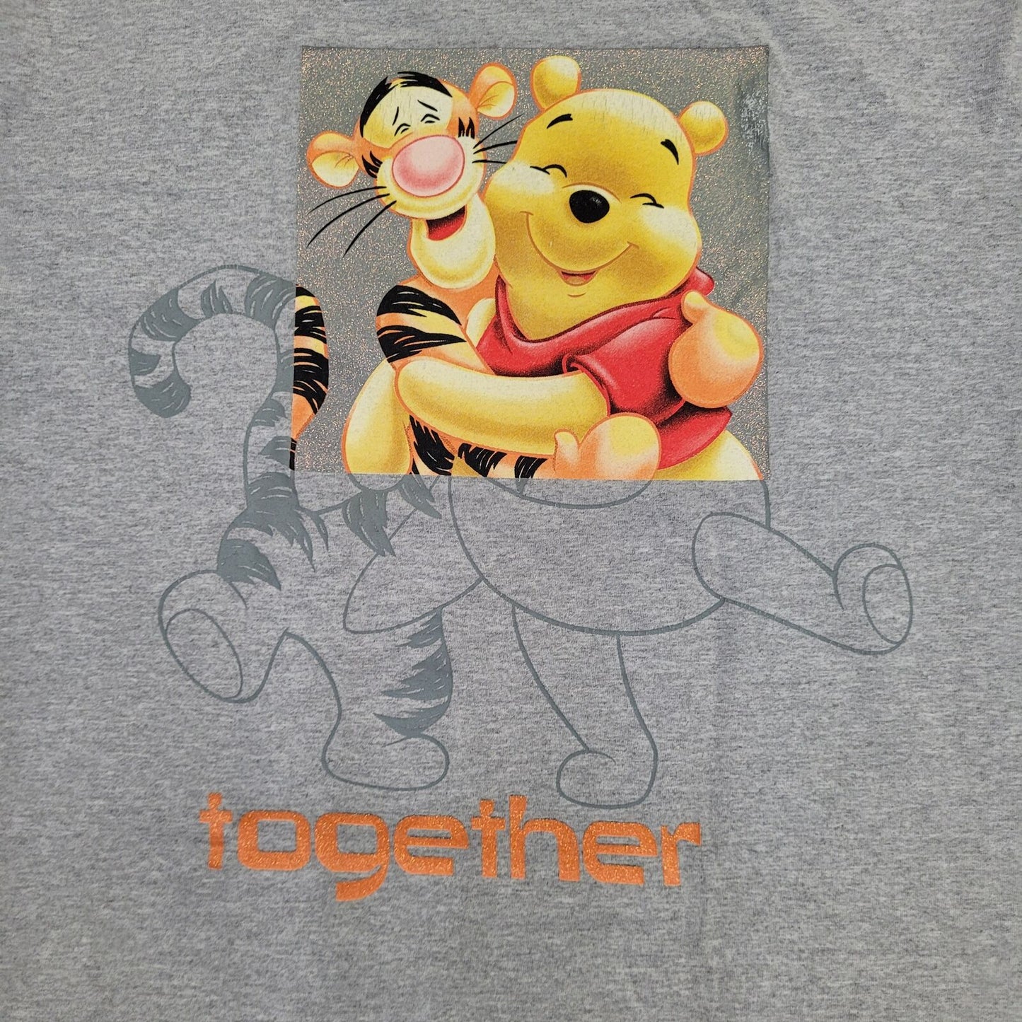 Vintage Y2K Winnie-The-Pooh Shirt Womens 2XL 24x26 Gray