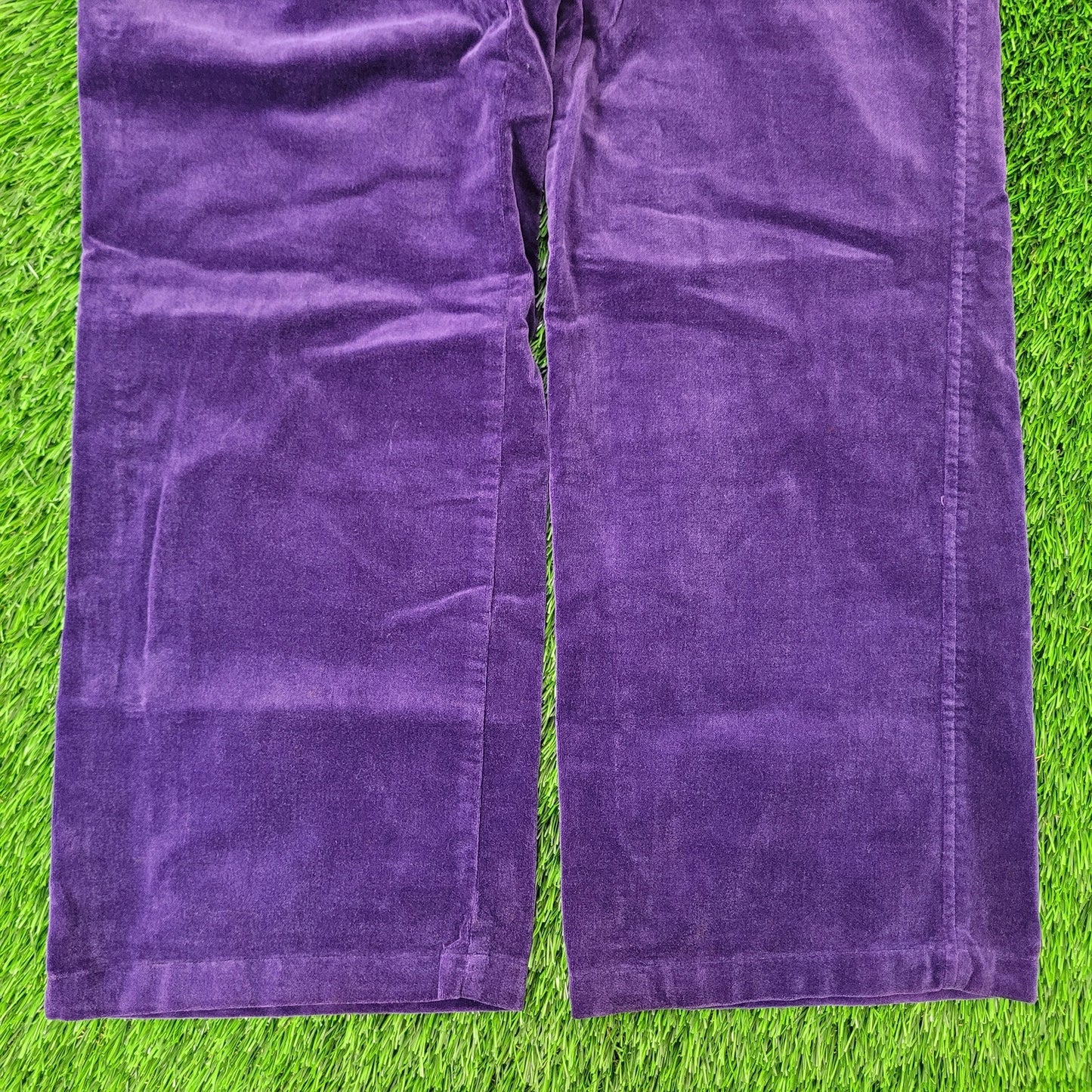 Vintage Tommy-Hilfiger Velvet Pants Womens 2/3 25x31 Purple