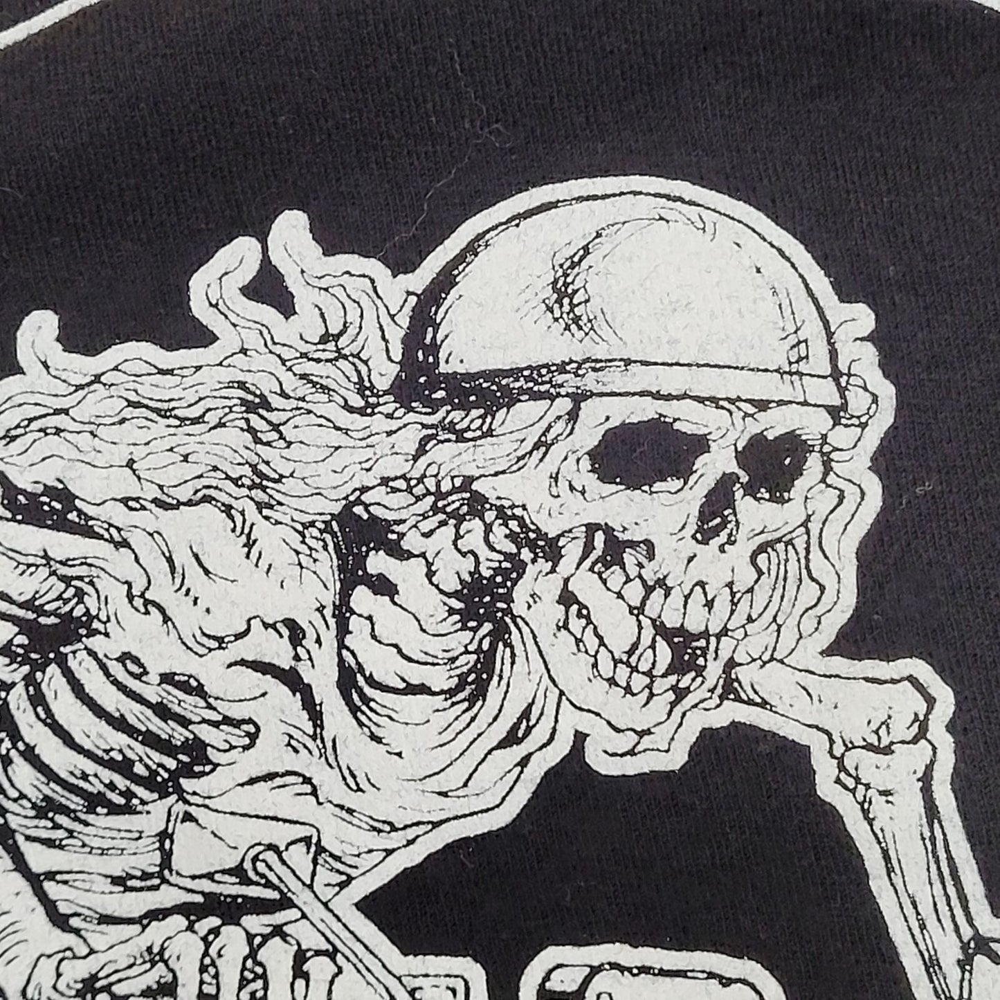 Funny Biker Shirt Large 21x26 Black