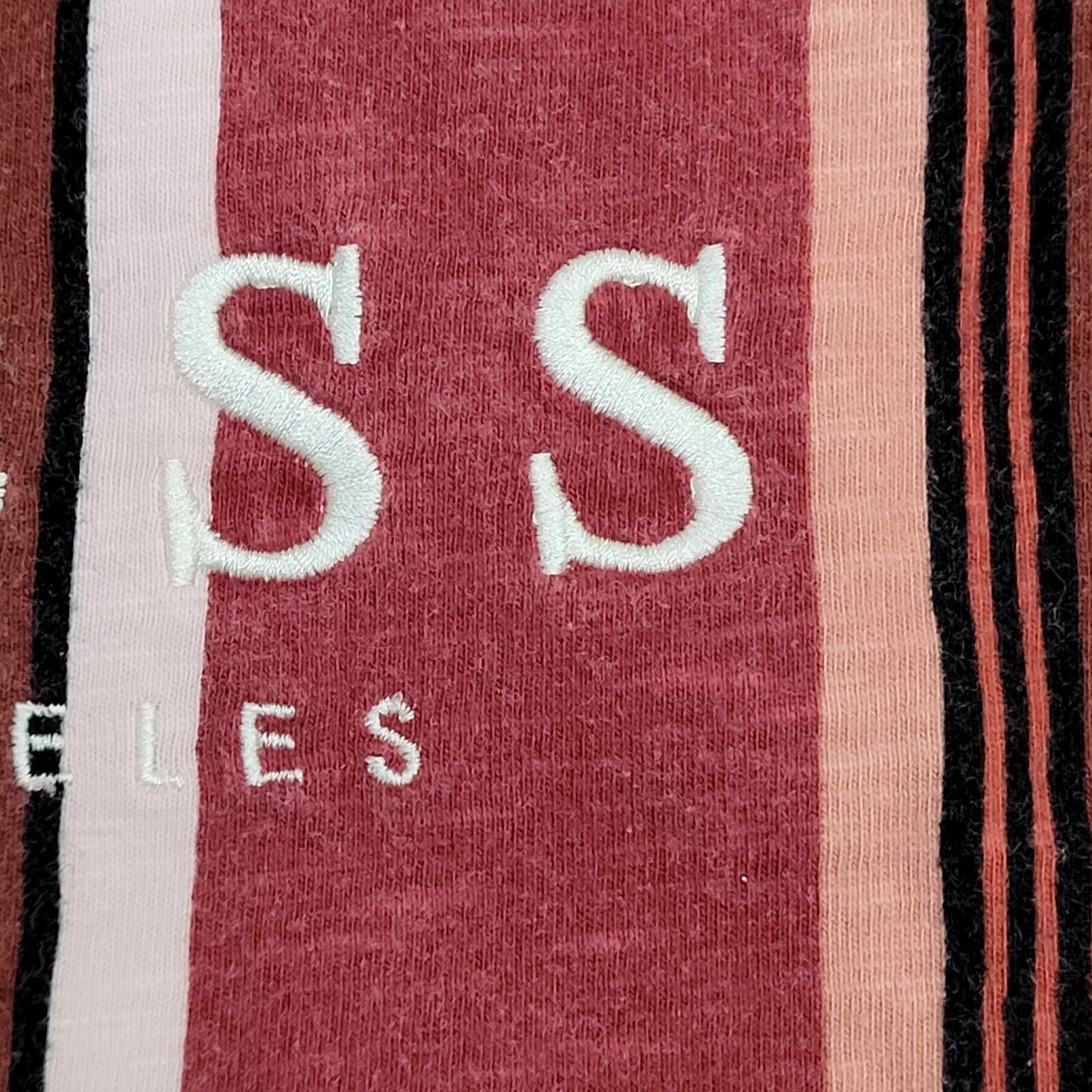 GUESS Stripes Shirt XL 24x28 Red Pink