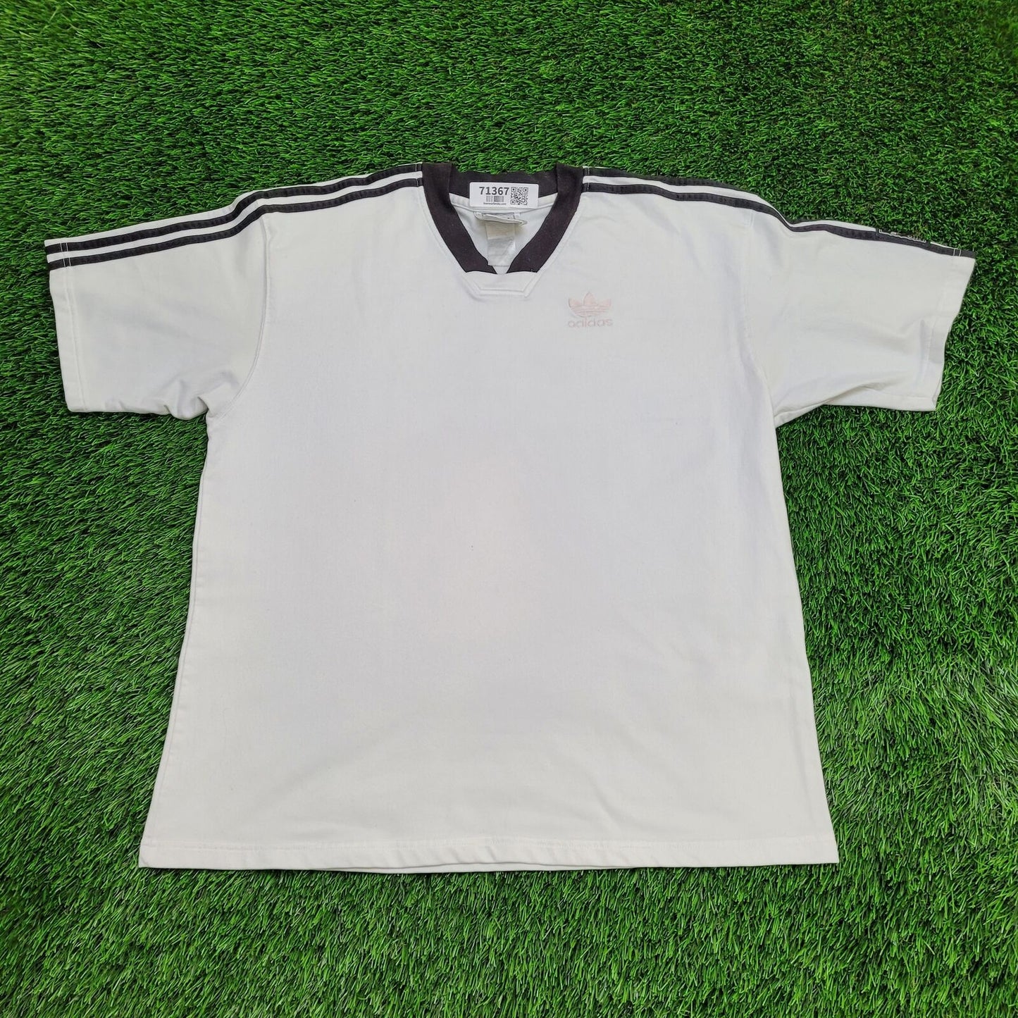 Adidas Trefoil Shirt Large 23x28 White