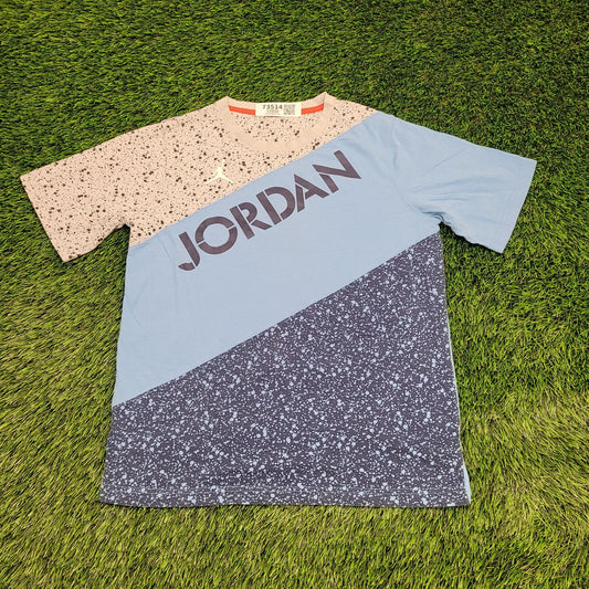 Air-Jordan Colorblock Shirt Womens S/M 19x24 Blue