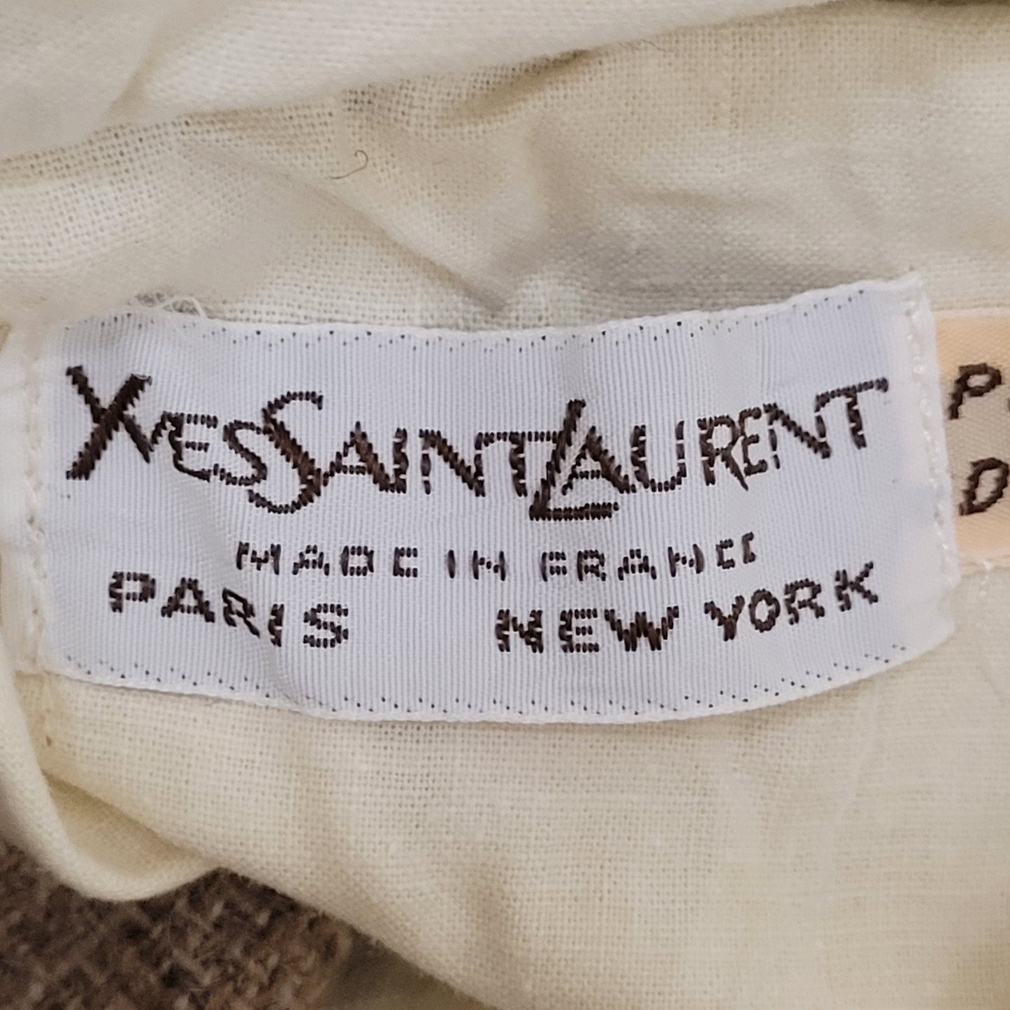 Yves-Saint-Laurent YSL Dress Pants Womens 3/4 27x27 Beige