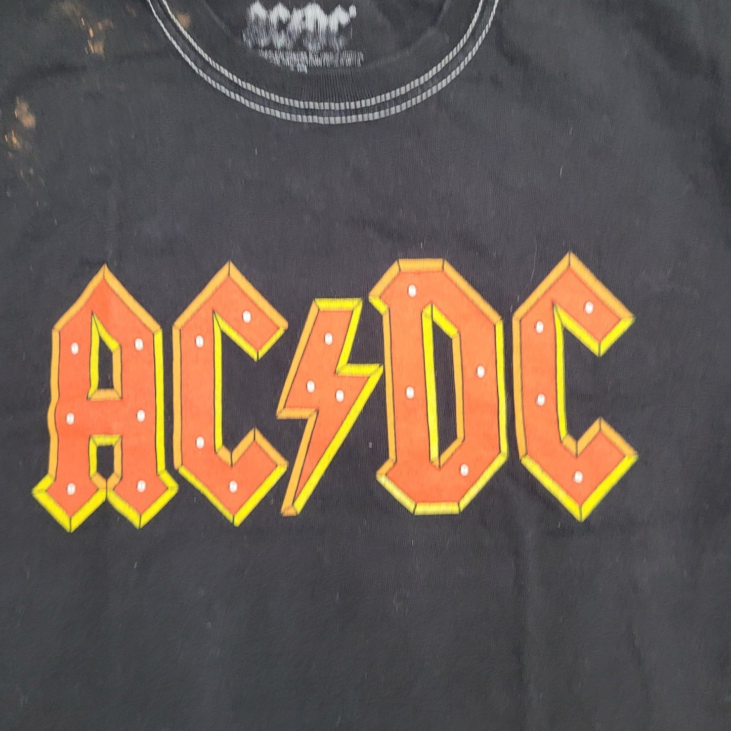 ACDC Tie-Dye Shirt Womens Small 19x25 Ombre