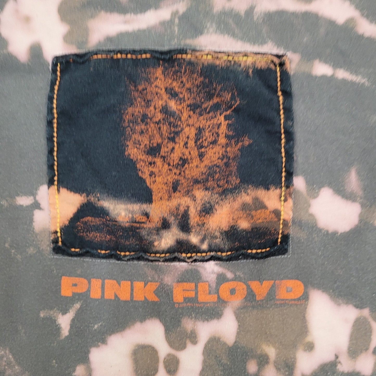 Vintage Y2K Pink-Floyd Shirt Small 17x25 Bleached Dye