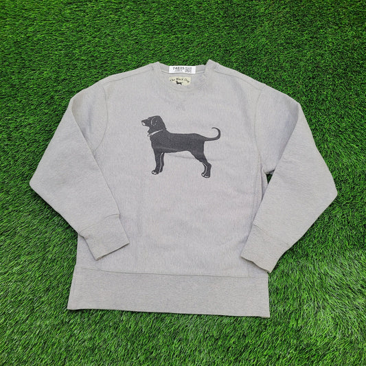 Black Dog Sweatshirt XS/S 19x25 Baggy Gray