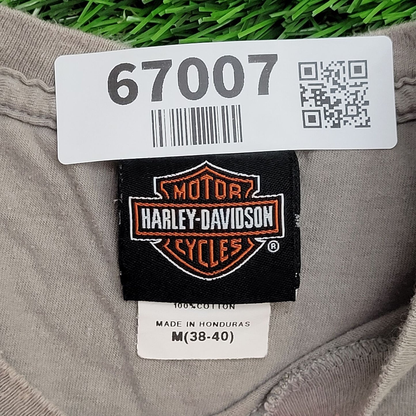 Harley Davidson Shirt Medium 19x24 Taupe