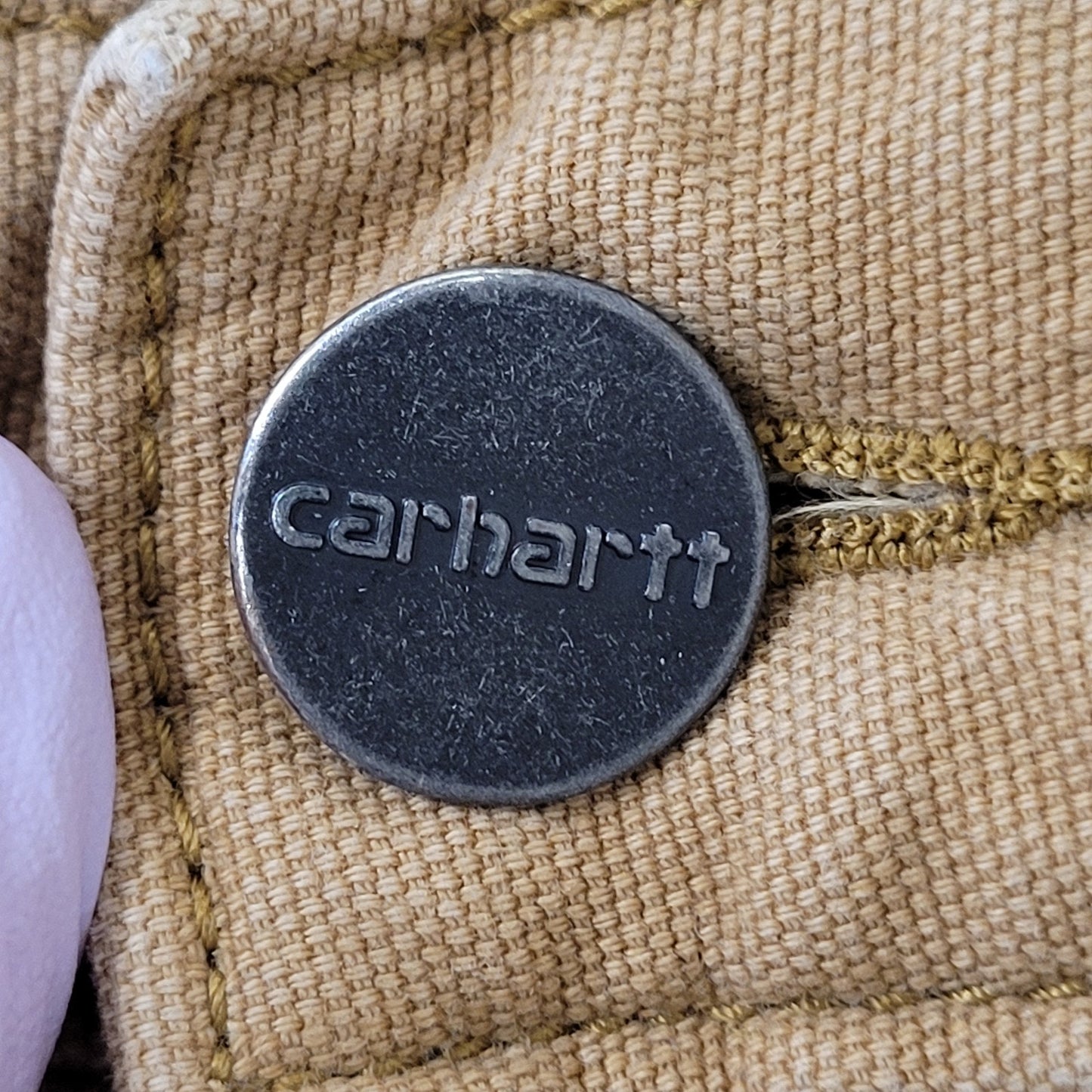 Carhartt Canvas Carpenter Pants 32x31 Brown Beige