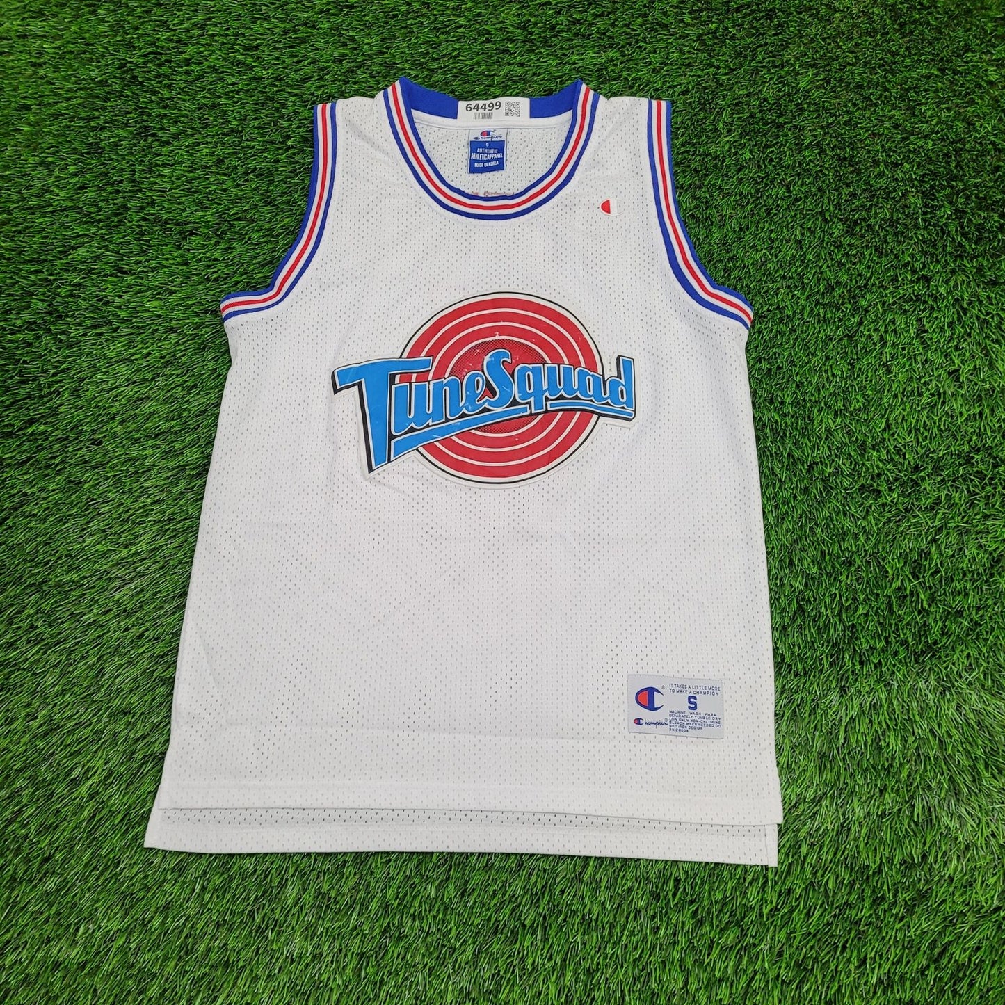 90s Champion Space Jam Jersey Tank Small 20x28 White