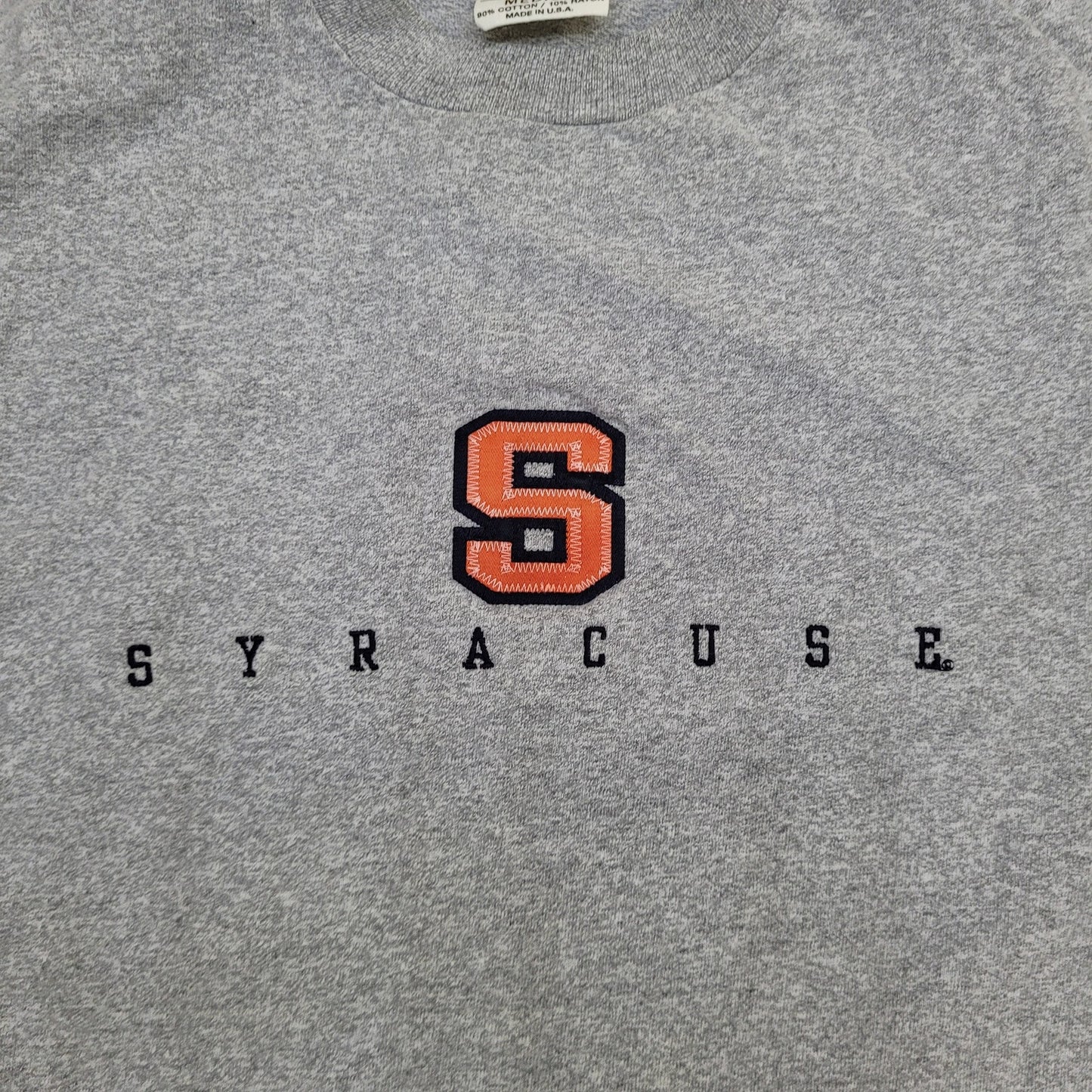 Vintage Syracuse Shirt Medium 19x26 Gray