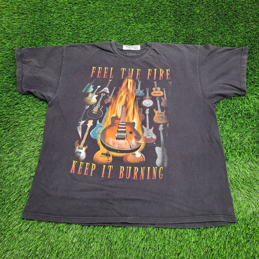 Guitar Shirt 3XL 26x29 Faded Black