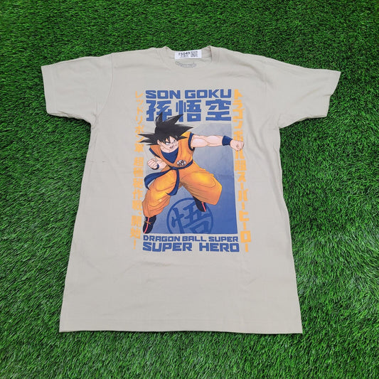 Dragon-Ball Z Shirt Medium 19x28 Beige Son-Goku