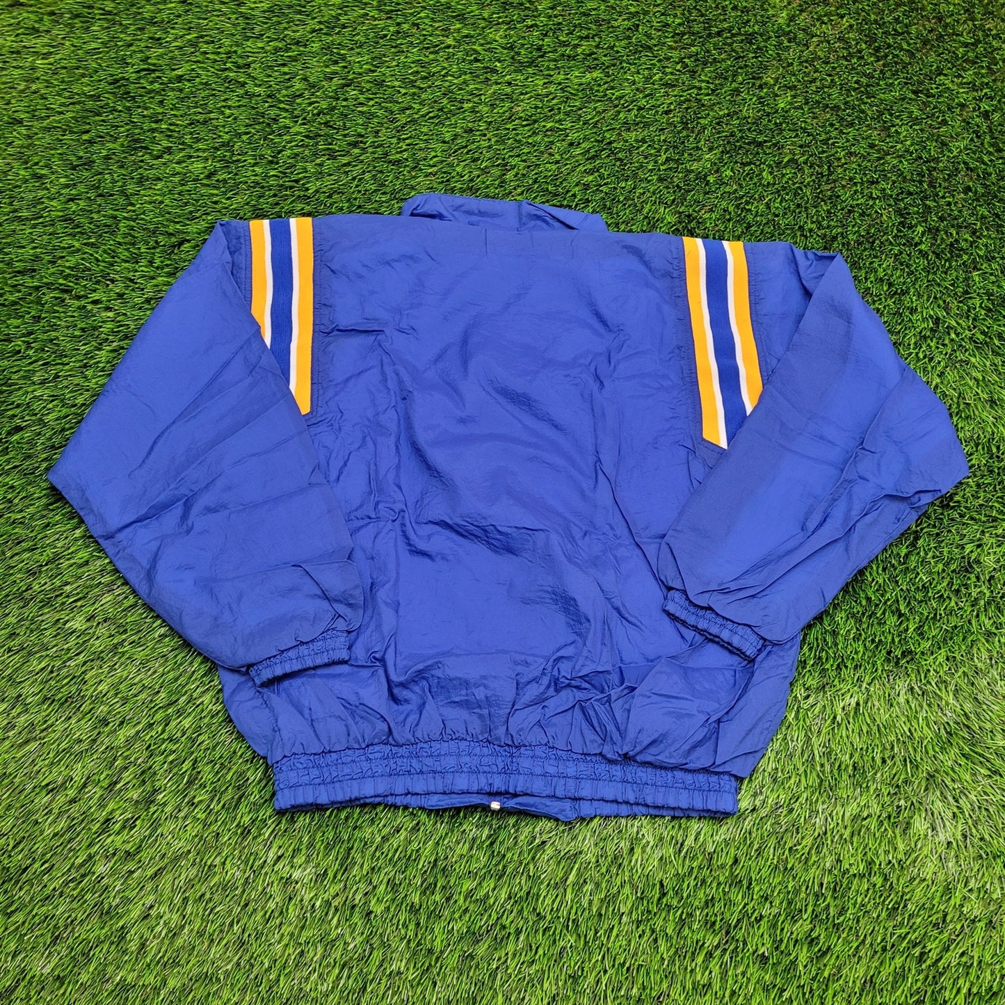 Vintage Two-Toned Windbreaker Jacket Womens Large 21x22 Blue