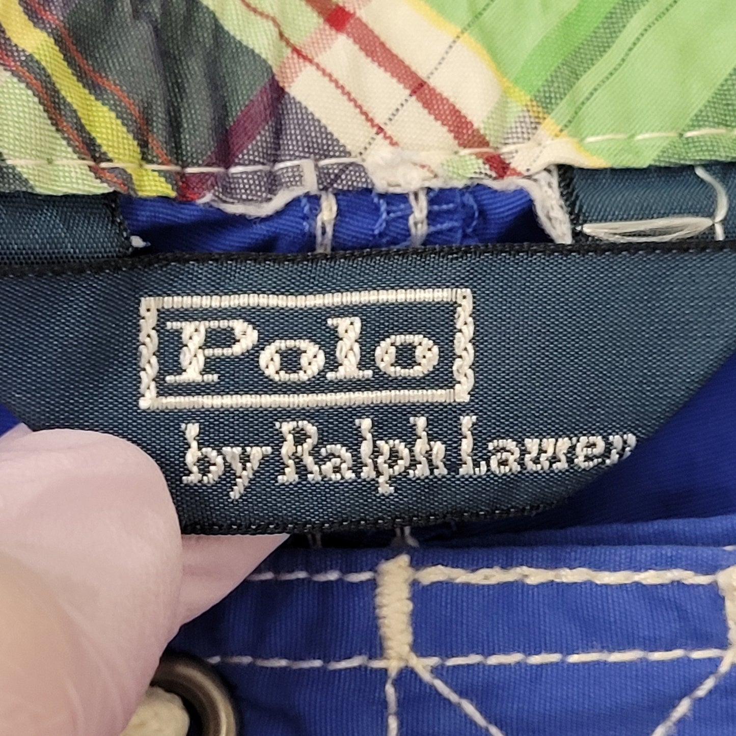 Vintage Y2K Ralph-Lauren Swim Shorts Large 38x9 Blue