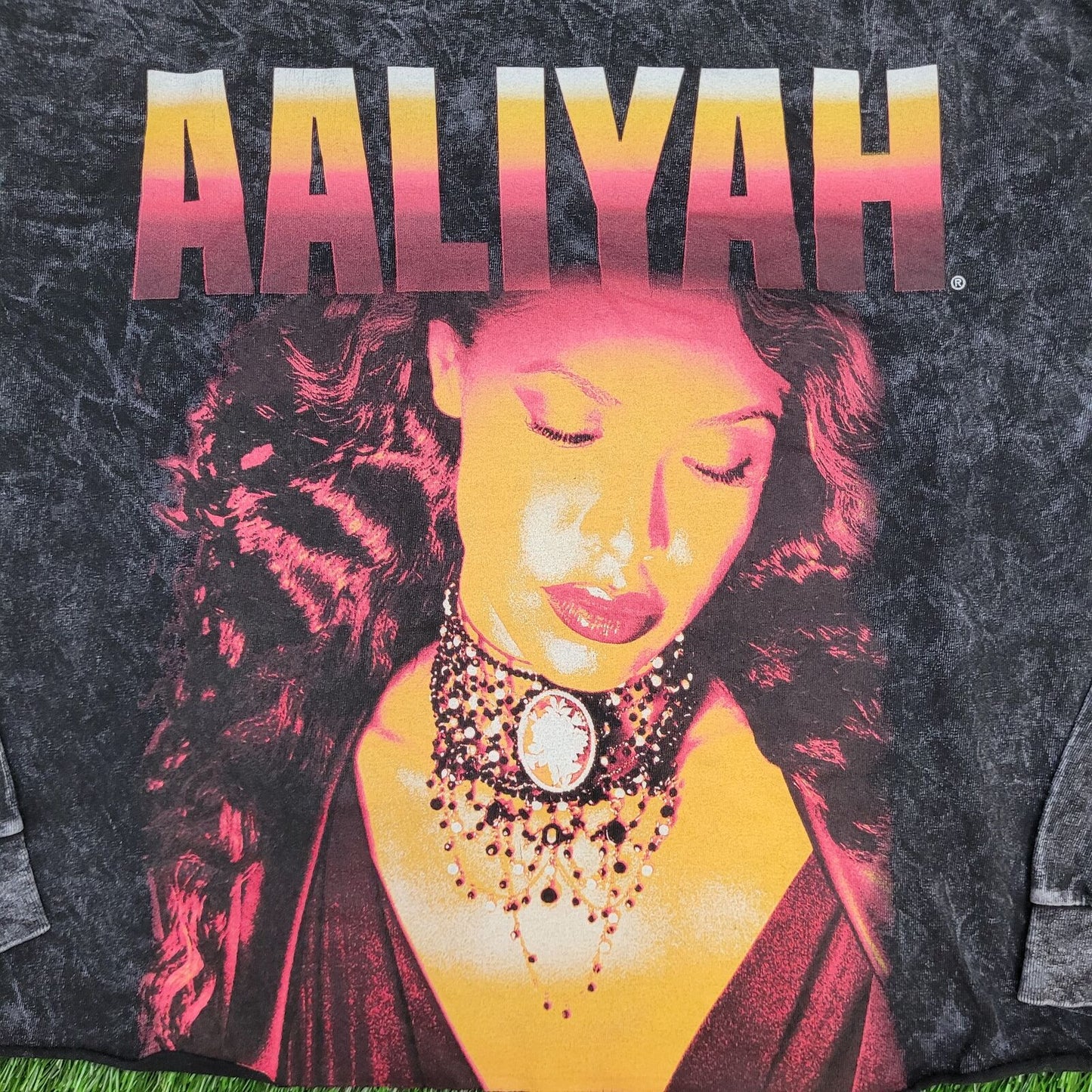 Aaliyah Crop-Top Shirt Womens XL 23x20 Mineral-Wash