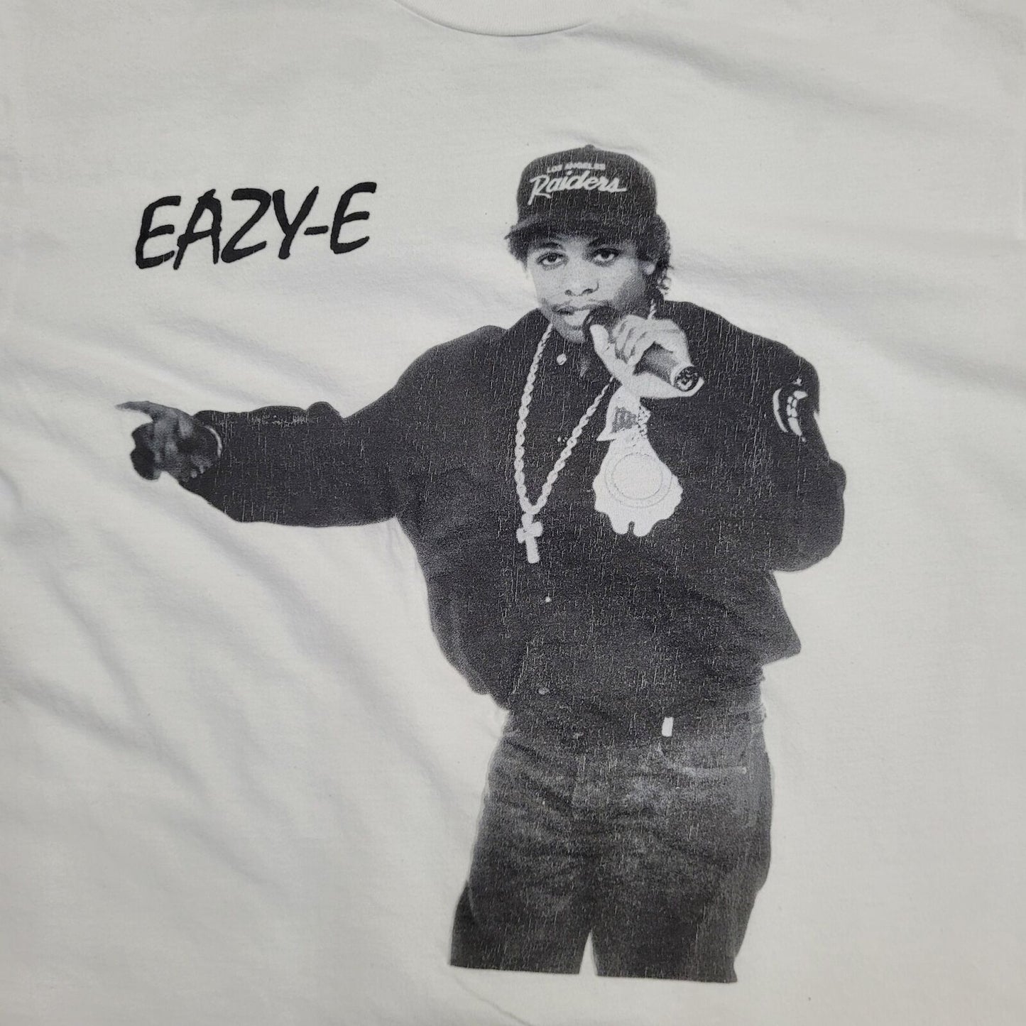 Eazy-E Raiders Ruthless-Records Shirt Medium 19x24 White