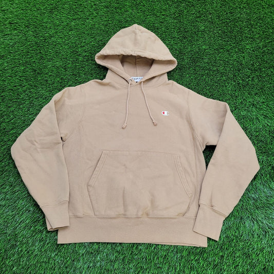 Vintage Y2K Champion Hoodie Small 21x23 Reverse-Weave Brown