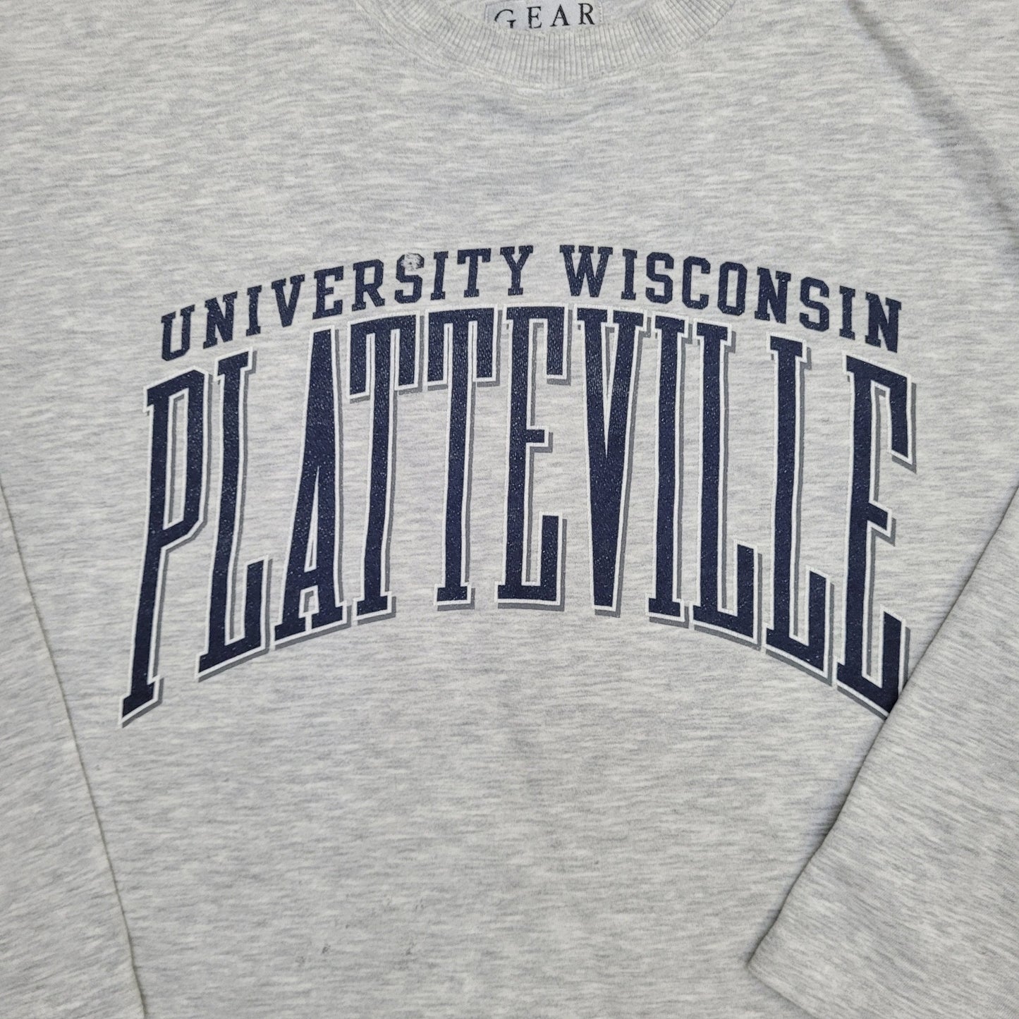 Vintage University Wisconsin Sweatshirt Large 26x29 Gray