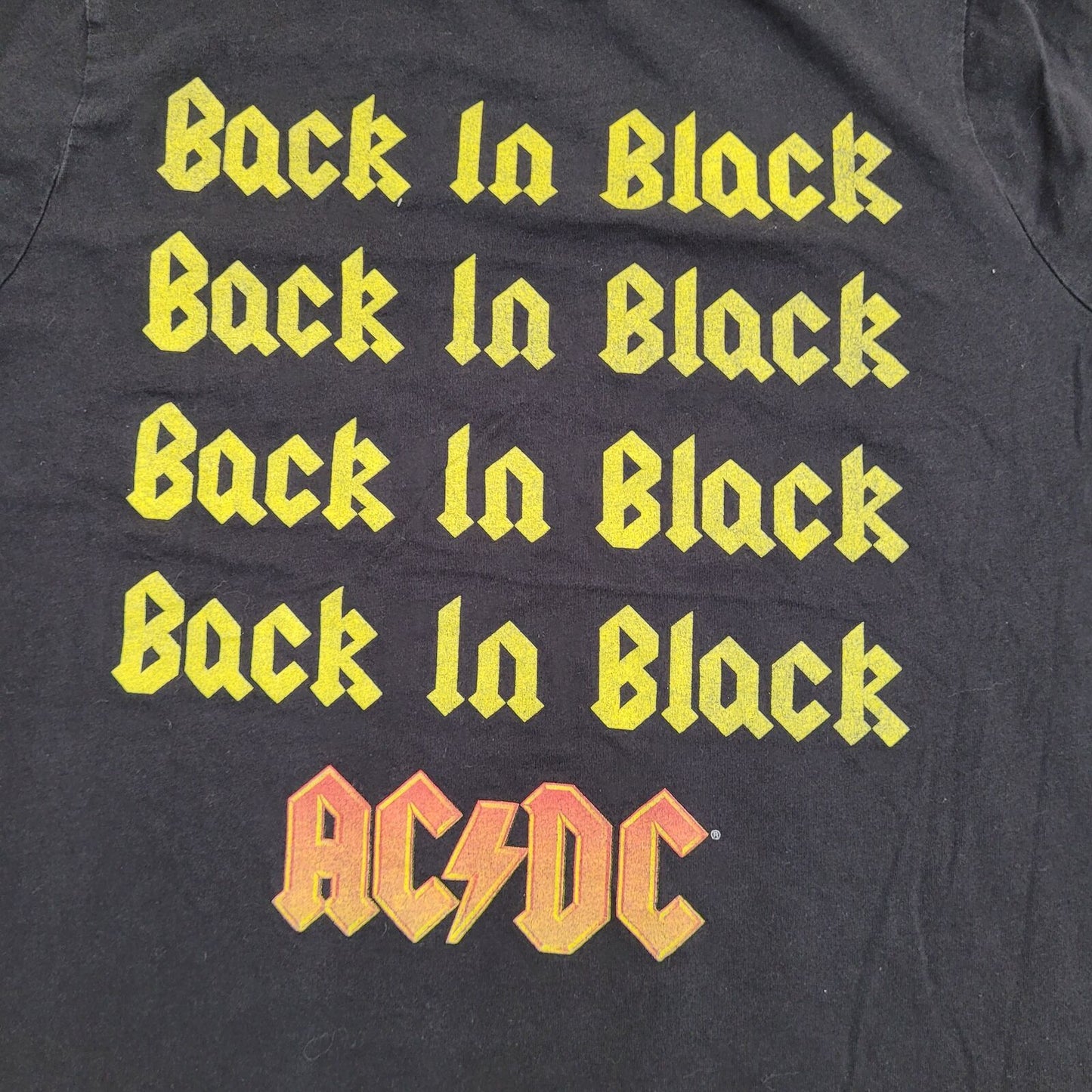 ACDC Lightning Shirt Womens XL 22x25 Black