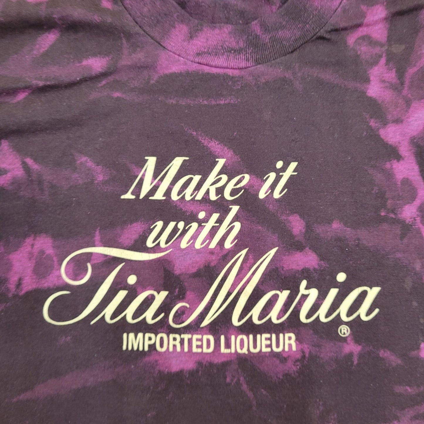 Vintage Sportswear Shirt Women Large 19x26 Tia-Maria Liqueur