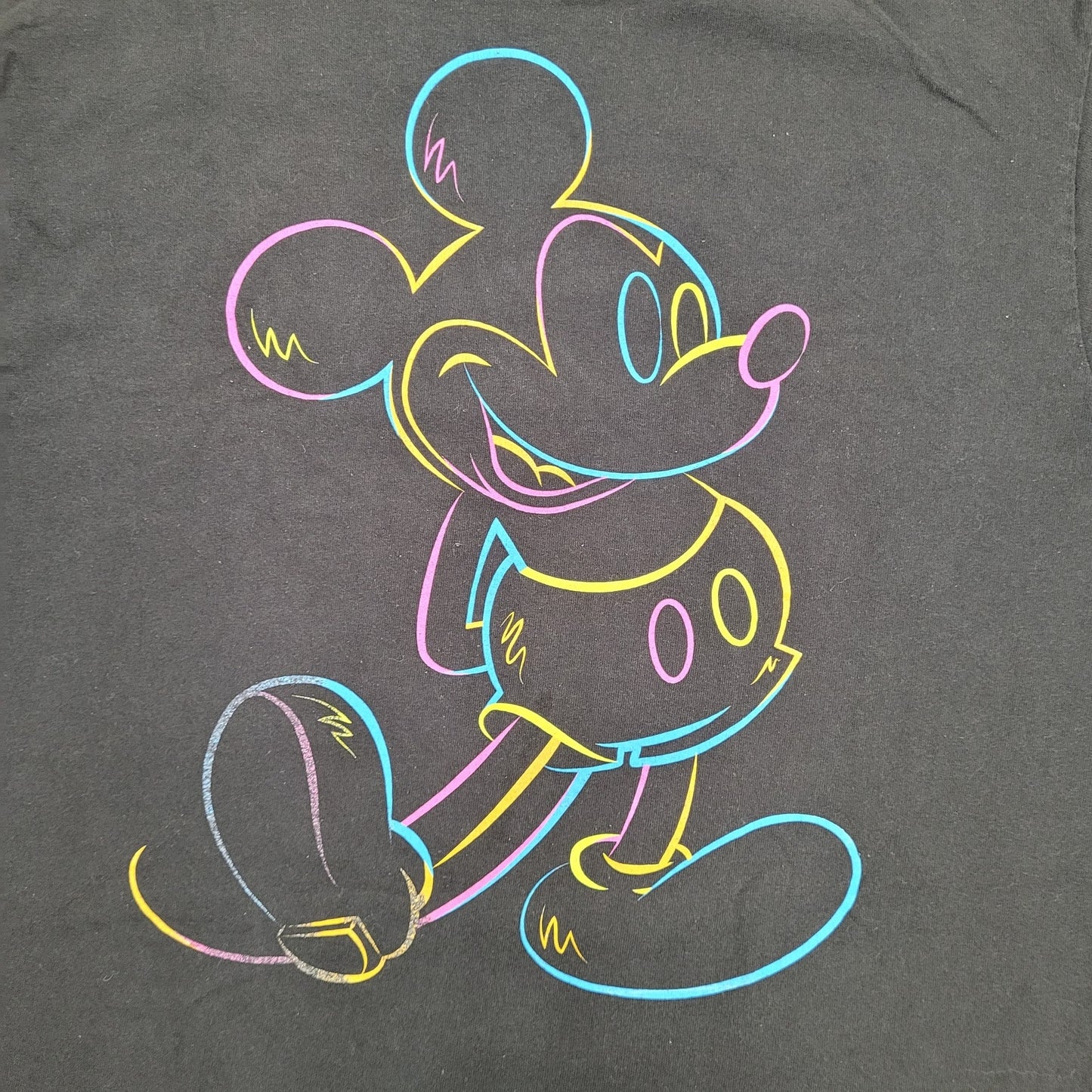 Disney Mickey Mouse Shirt Large 22x28 Black