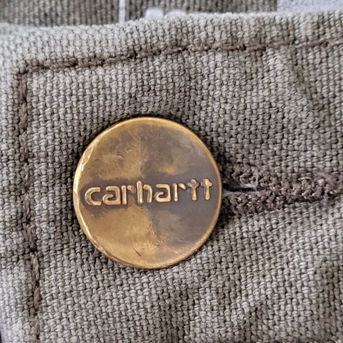 Carhartt Carpenter Baggy Jeans 32x28 Distressed Faded Gray