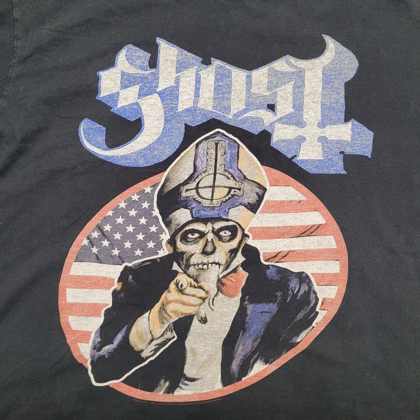 Ghost Papa-Emeritus Uncle-Sam Crop Top XL 23x21 Black