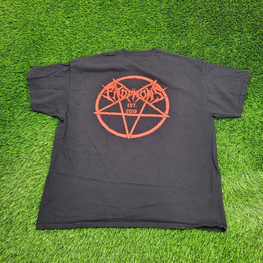 Fit-Demons Pentagram Shirt XL 24x28 Black