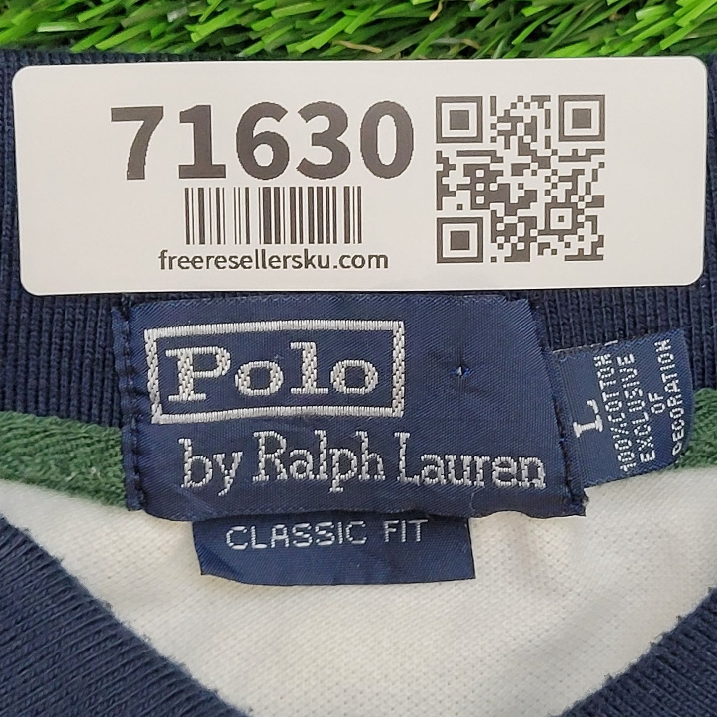 Vintage Ralph-Lauren Polo Shirt Large 21x24 White Big-Pony