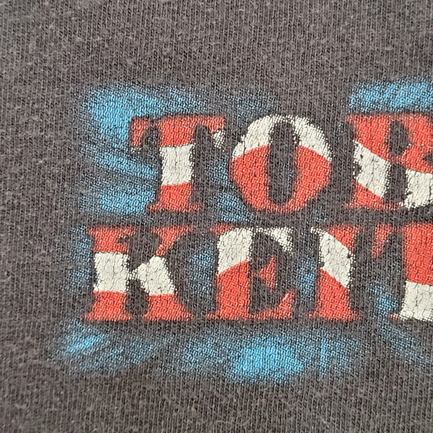 Vintage Toby-Keith Patriotic Shirt Large 22x24 Faded Black