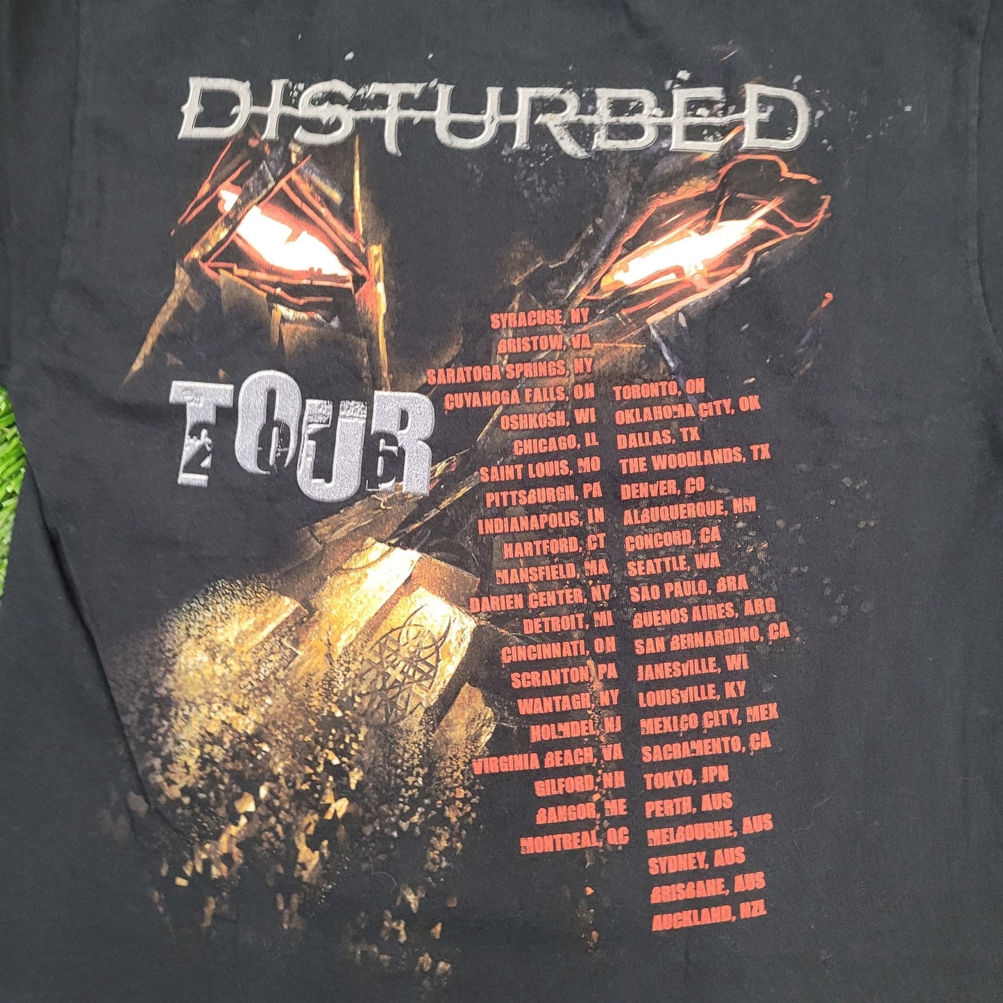 Disturbed Immortalized The-Guy Band Shirt M 19x26 Black