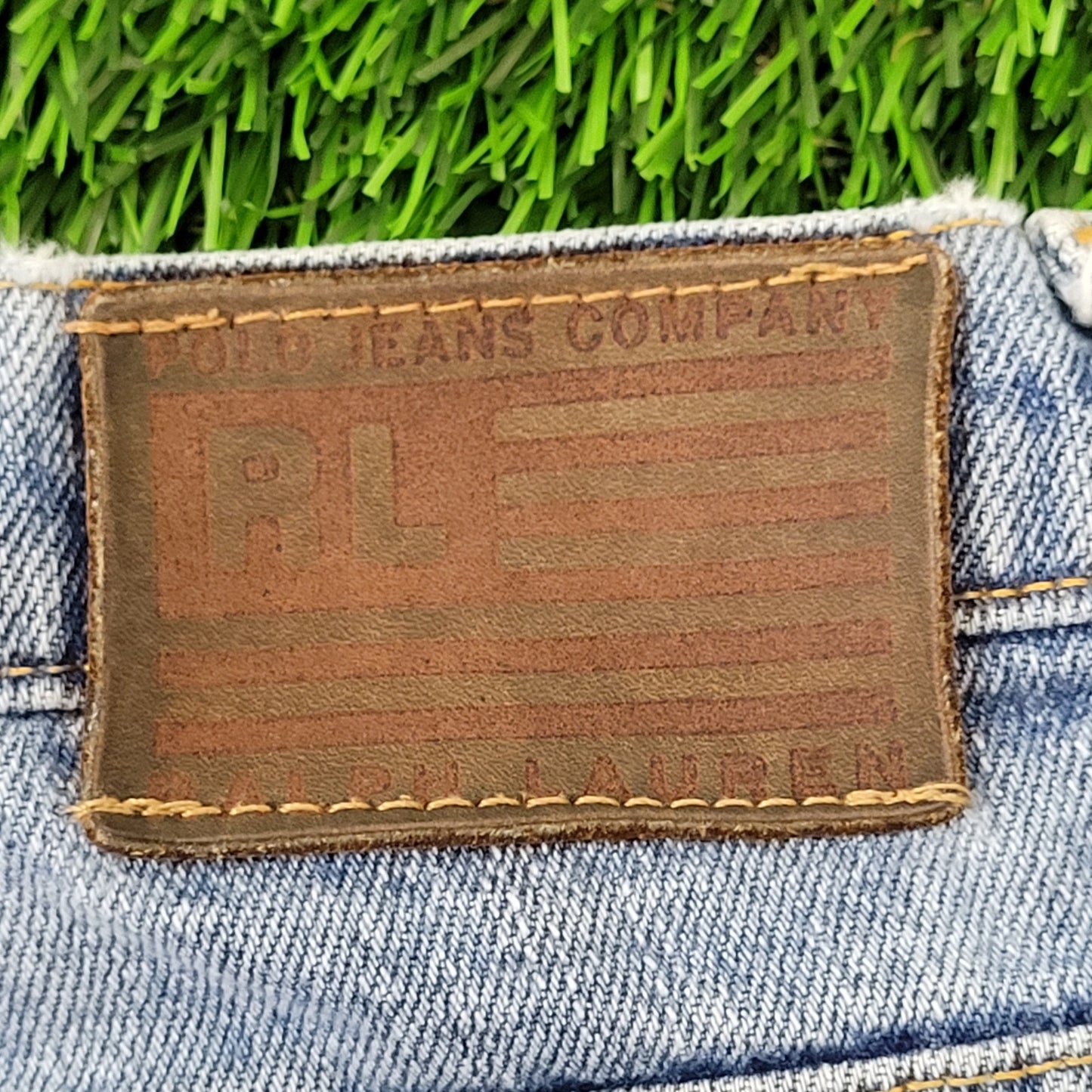 Vintage Y2K Ralph-Lauren Baggy Heritage Jeans 34x30 Faded