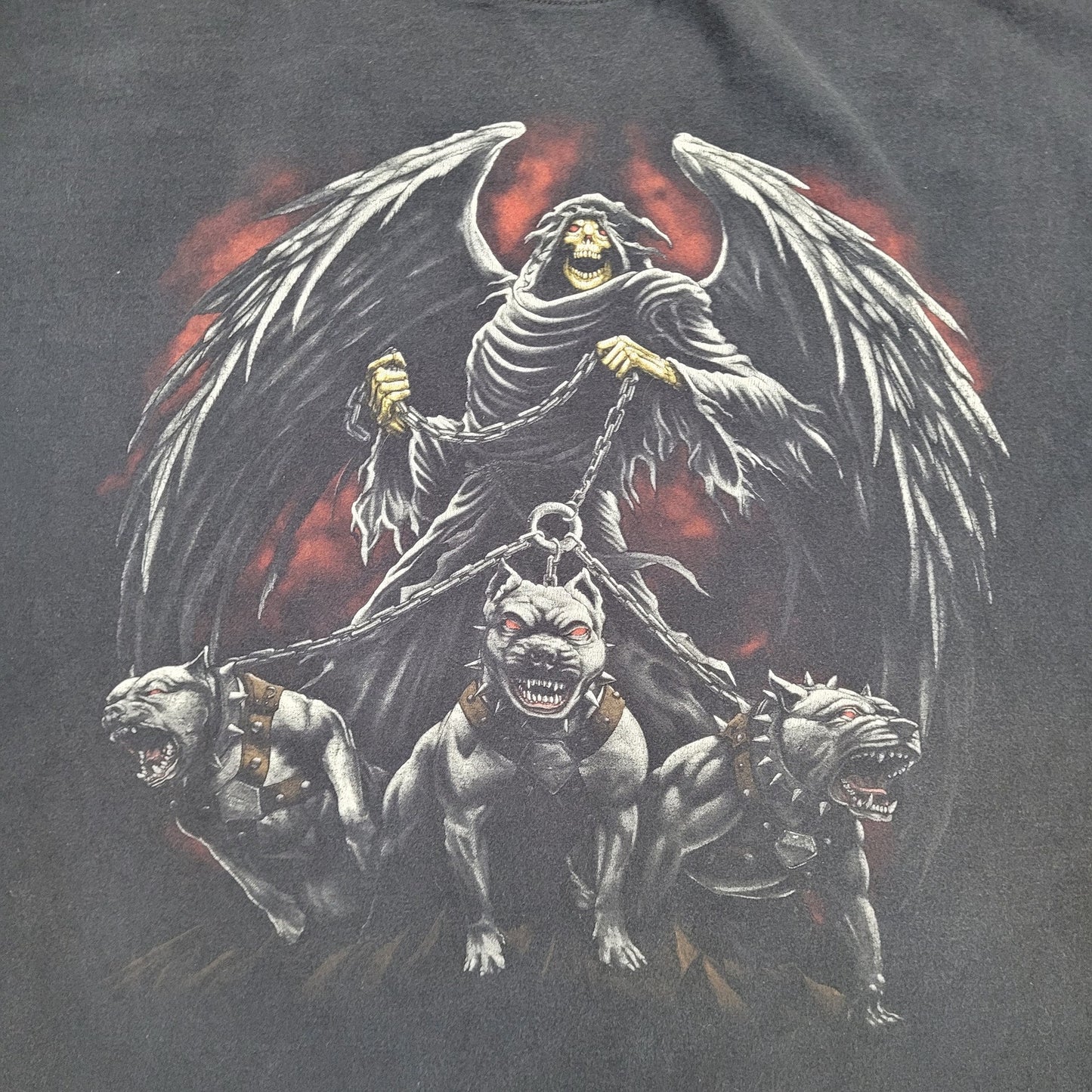 Death-is-Near Skull Shirt 3XL 28x29 Faded