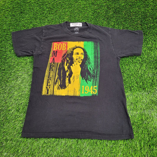 Bob-Marley Shirt Womens Large 20x27 Faded-Black