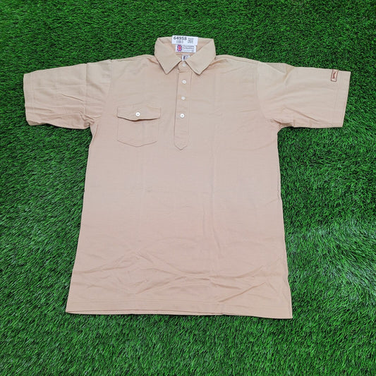 Vintage Slazenger Polo Shirt Medium 20X29 Khaki Brown