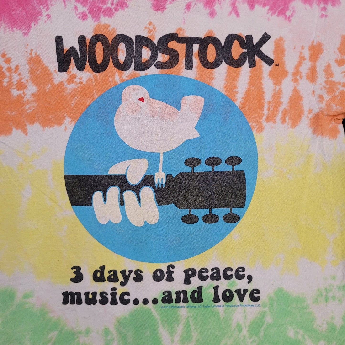 Woodstock Shirt Womens Medium 19x26 Festival