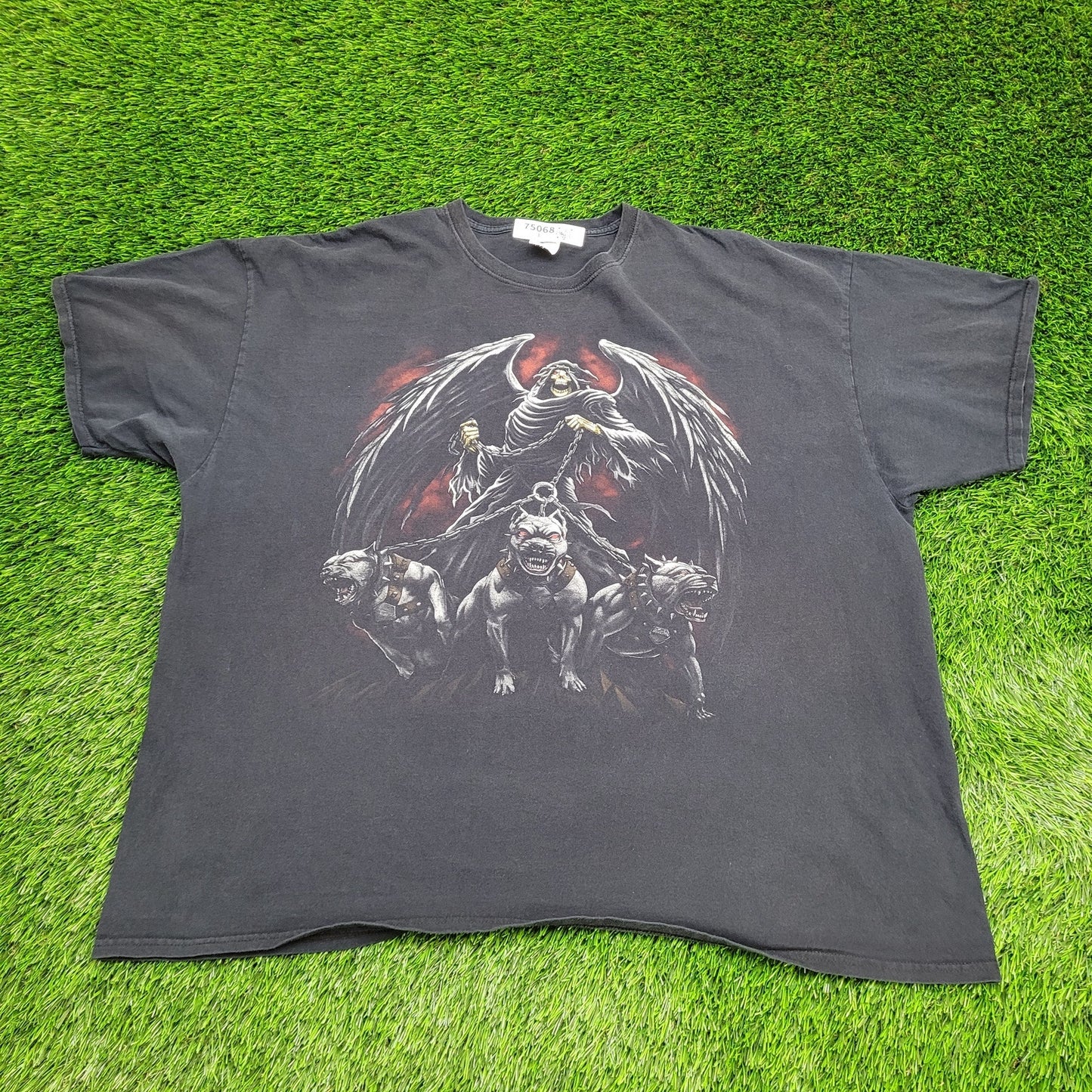 Death-is-Near Skull Shirt 3XL 28x29 Faded