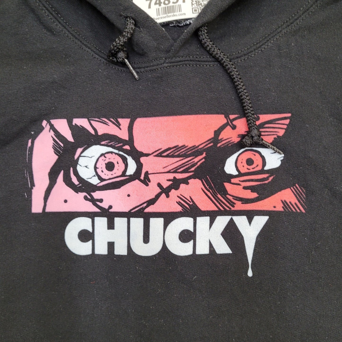 Chucky Hoodie S/M 19x24 Black