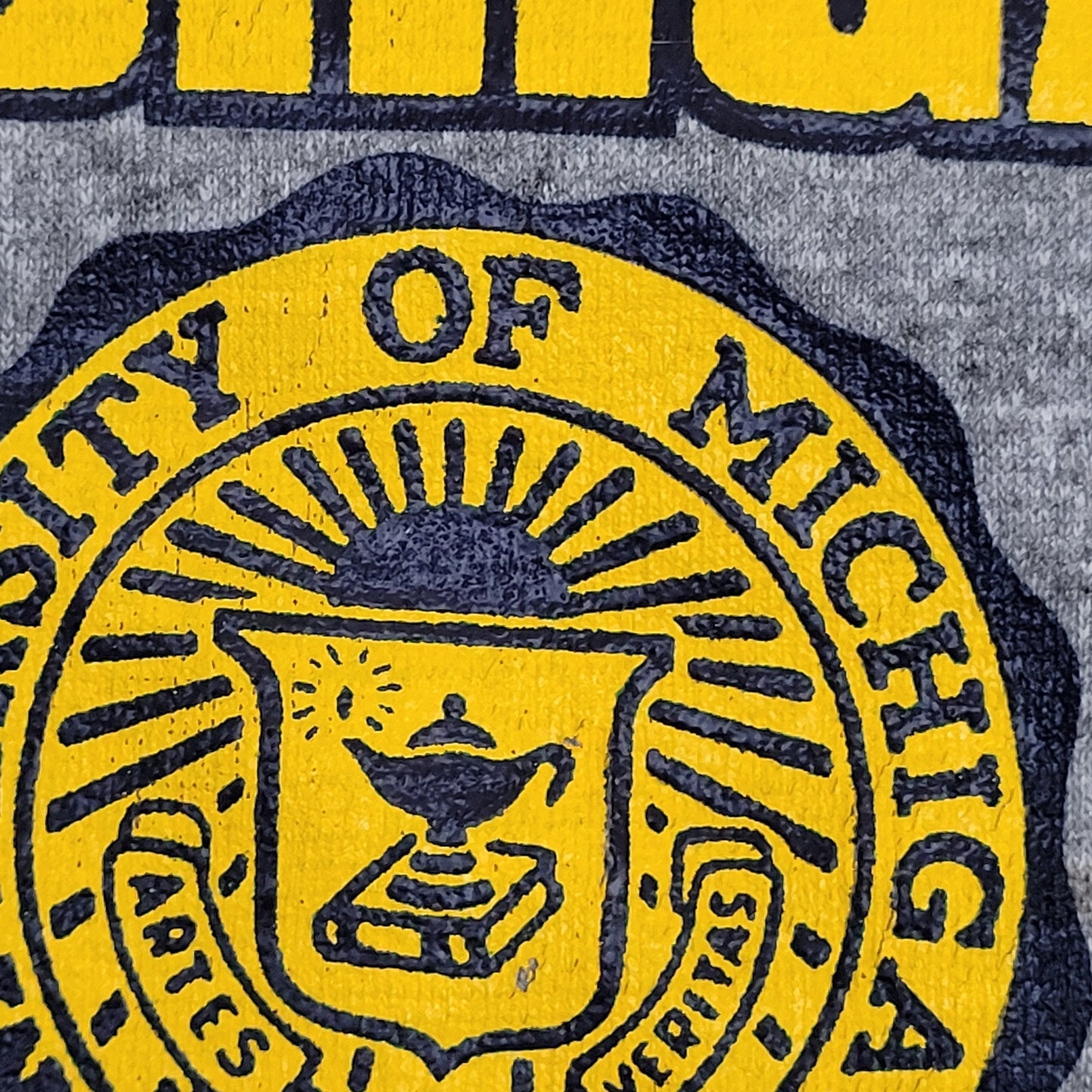 Vintage University-of Michigan Sweatshirt Medium 21x25 Gray