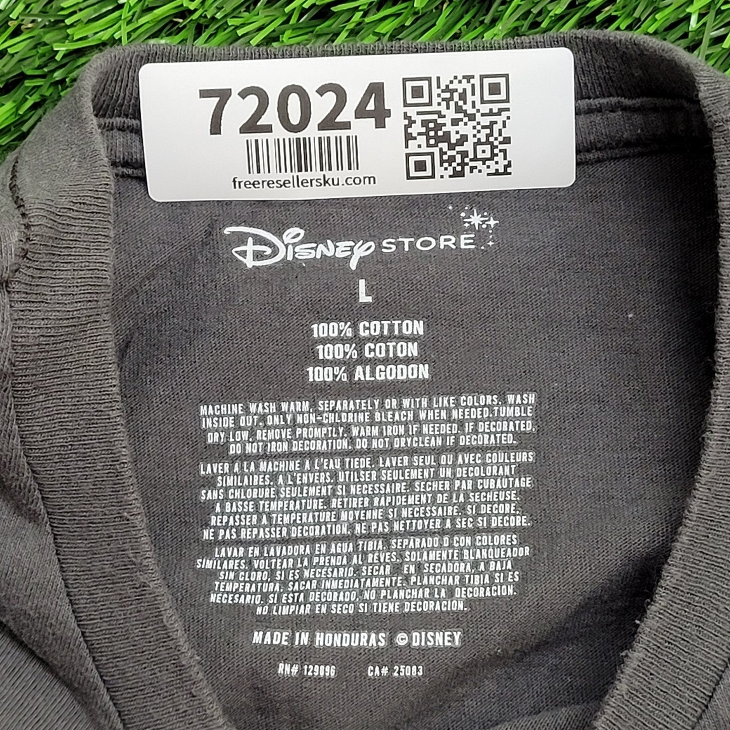 Disney Mickey-Mouse Shirt Large 21x26 Gray