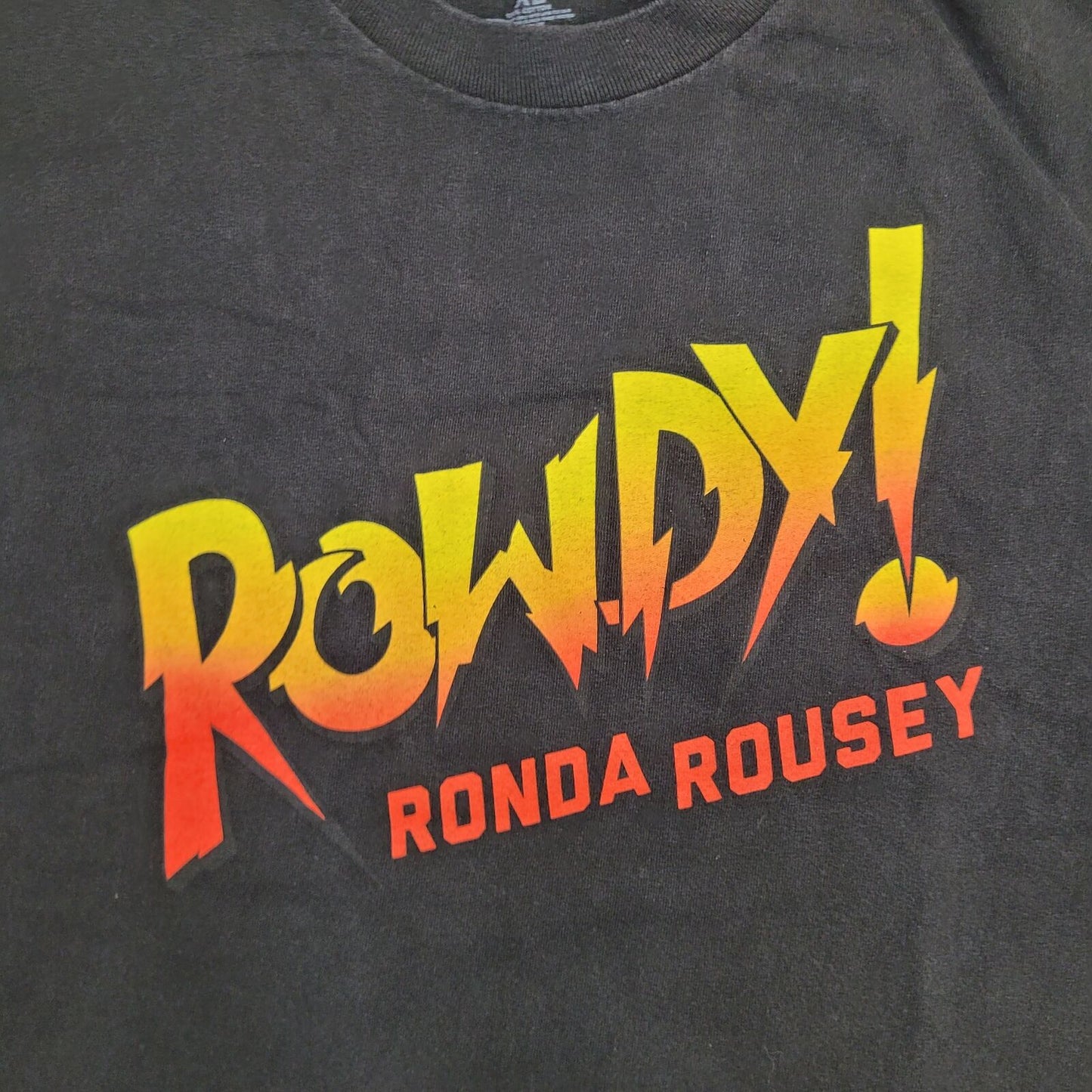 WWE Ronda-Rousey Shirt XL 23x28 Faded-Black