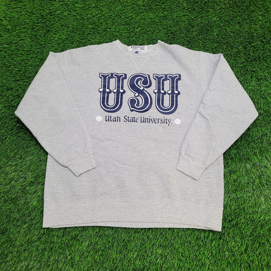 Vintage Utah State-University Sweatshirt Womens 2XL 24x26