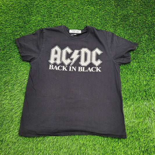 ACDC Shirt Womens XL 22x26 Back-in-Black