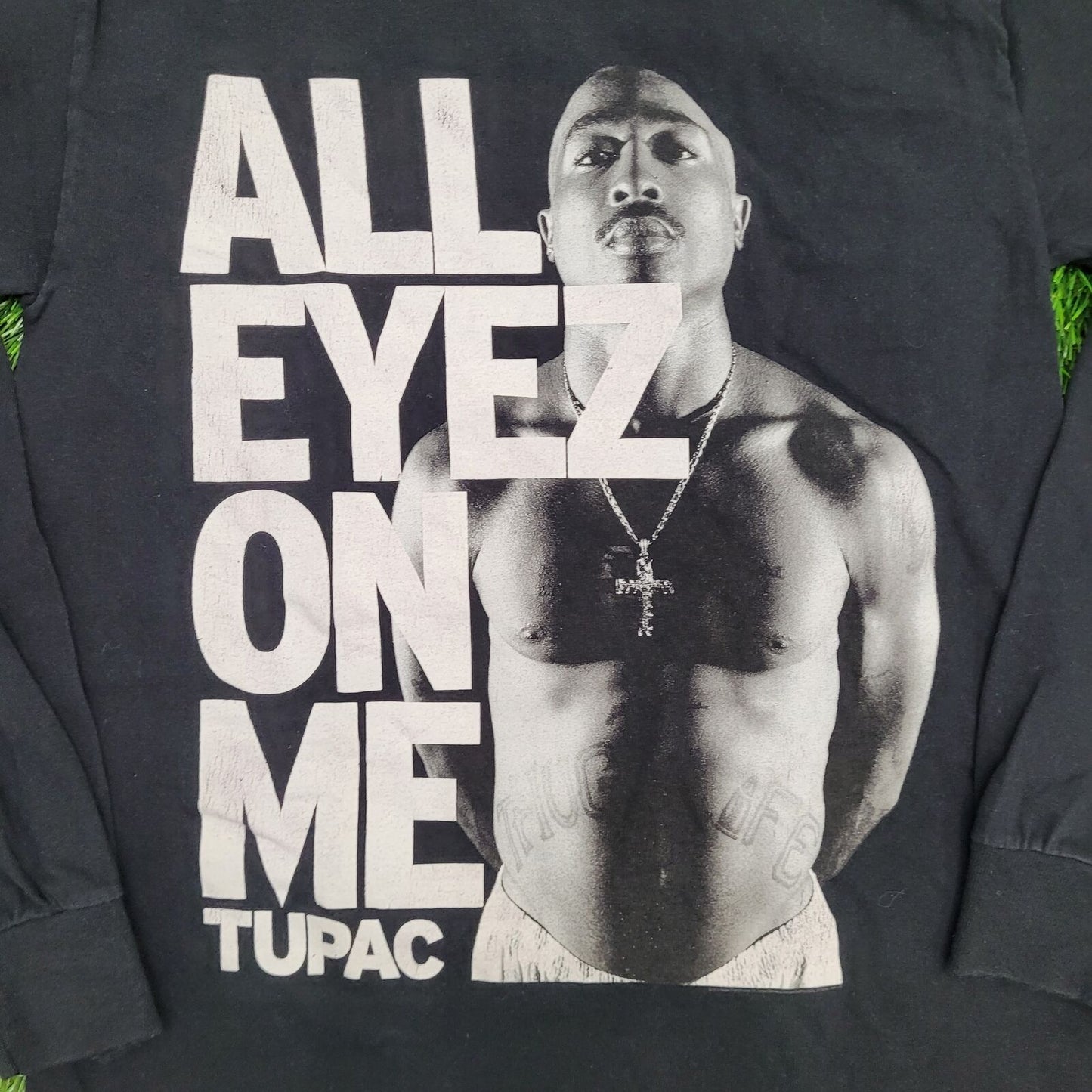 2PAC Tupac-Shakur Shirt Small 17x26 Hip-Hop Black