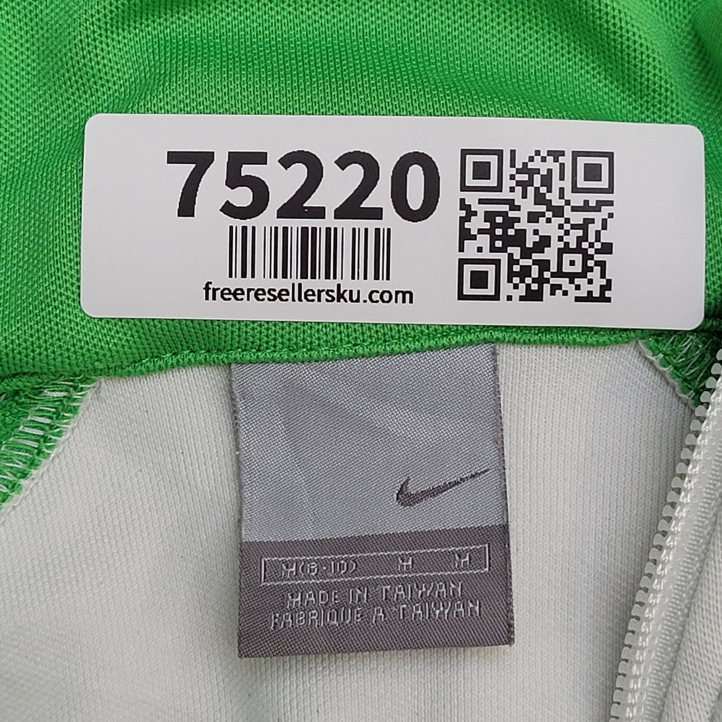 Vintage Y2K NIKE Track Jacket Women Medium 18x21 White Green